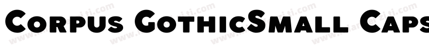 Corpus GothicSmall Caps RegularVer字体转换